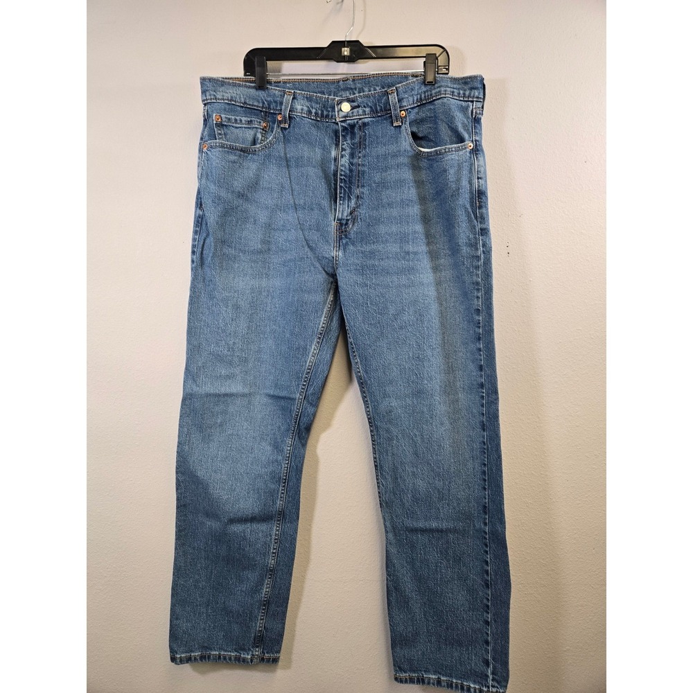 Levi's 505 Regular Fit Straight Leg Medium Wash Denim Jeans W40 L32